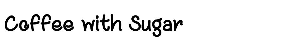 Coffee with Sugar font